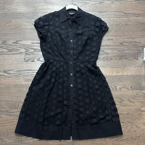 Adrianna Papell Black Midi Dress